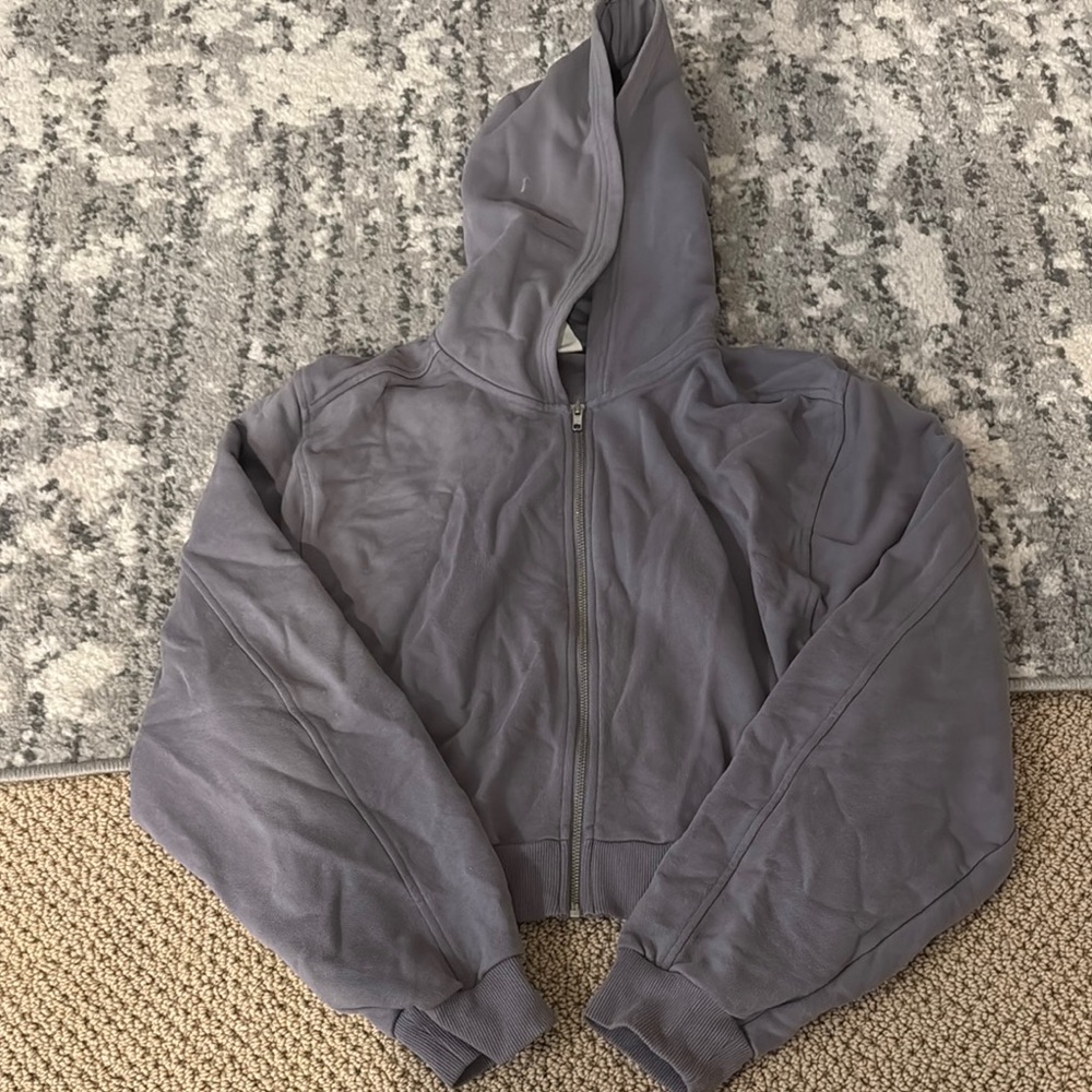 Sweet Escape Zip Up Hoodie - purple